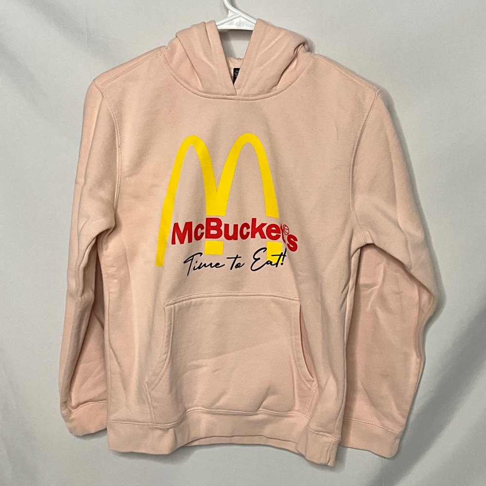 District V.I.T Fleece Basketball Hoodie “McBuckets” Light Pink Youth L